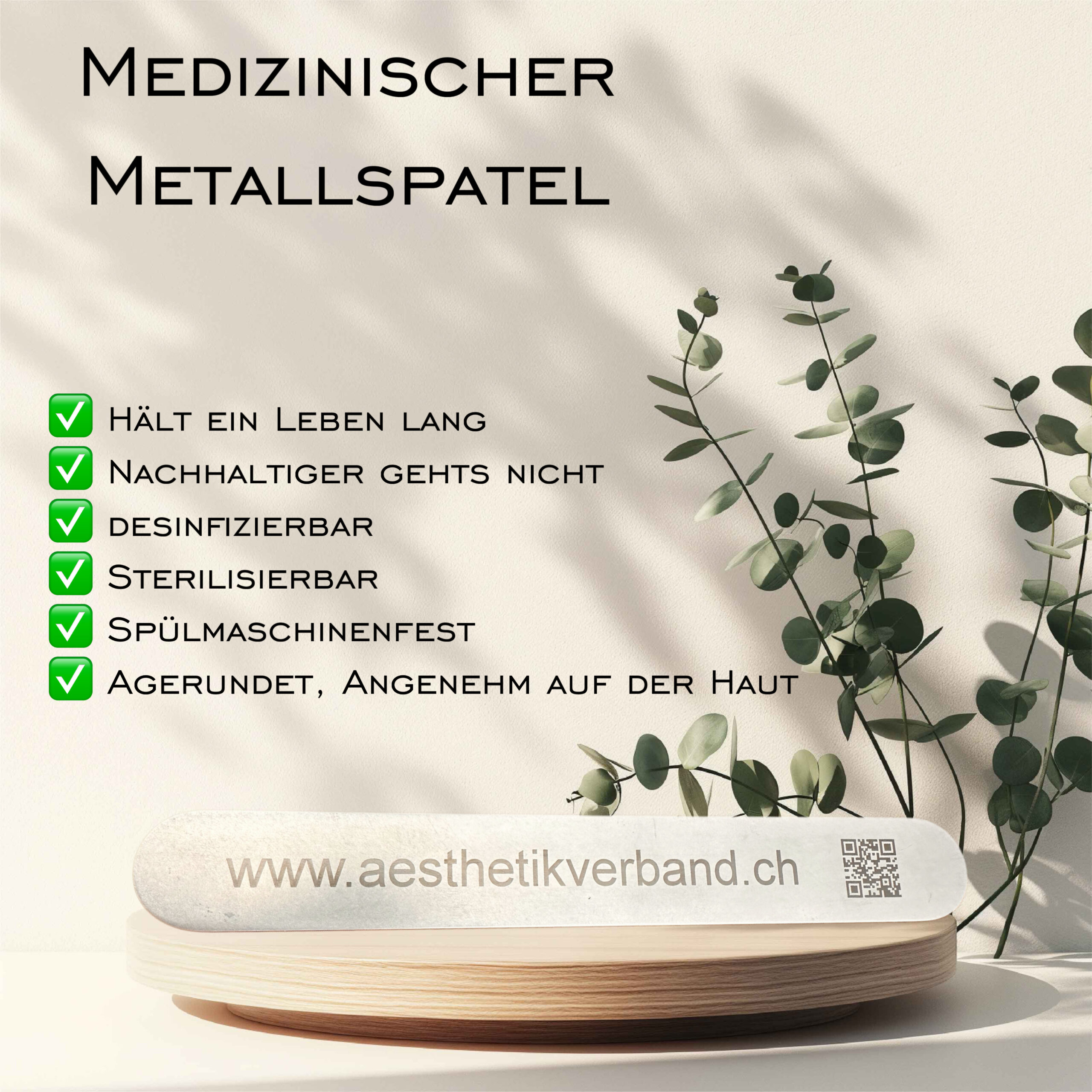 Medizinischer Metallspatel